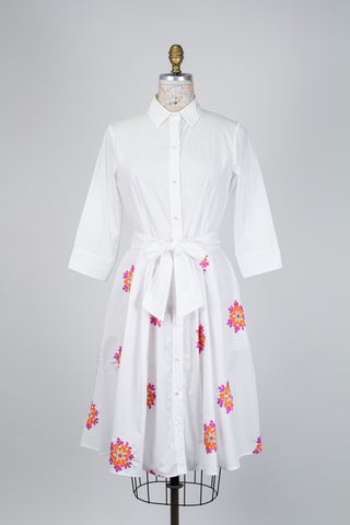 White shirt dress with embroidered skirt (6)