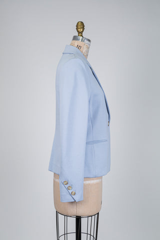 Shimmery Light Blue Blazer (8)