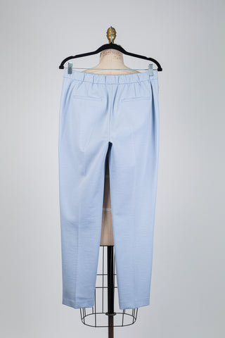 Pantalon cigarette bleu clair scintillant (8)