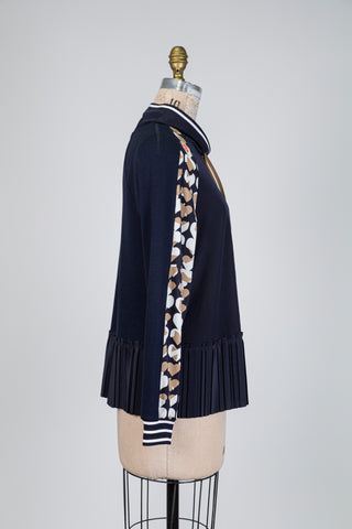 Tunique marine façon sweatshirt (S/M)