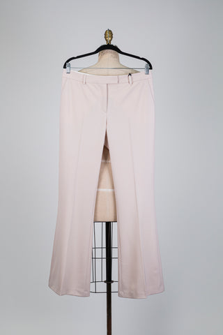 Powder pink bootcut trousers (8+10)