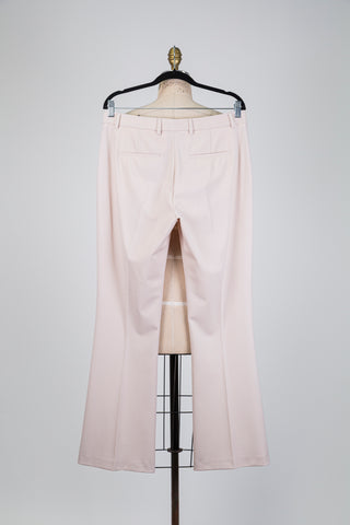 Powder pink bootcut trousers (8+10)