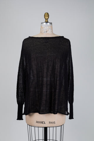 Chandail noir en maille (TU)