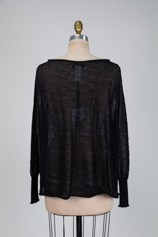 Chandail noir en maille (TU)