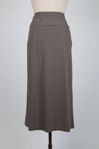 Greenish grey microfiber skirt (XS-M-L-XL)