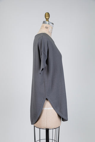 Tunique confort en tricot gris (TU)