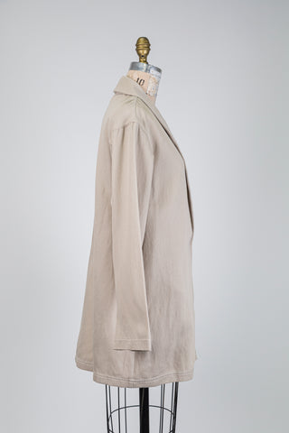 Grey oversized blazer with stamp (S+M)