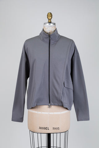 Grey oversized sporty chic jacket (S)