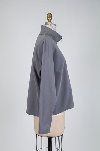 Grey oversized sporty chic jacket (S)