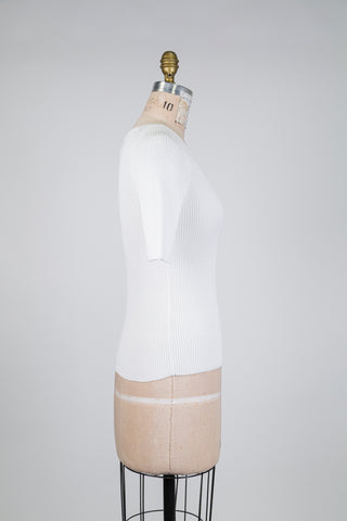 White ribbed cotton T-shirt (6)