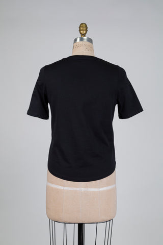 T-shirt noir basique (4+10)