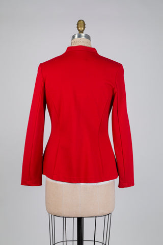 Blazer mou chic rouge écarlate (S)