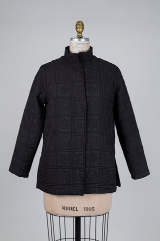 Veste à jacquard ton sur ton (S)