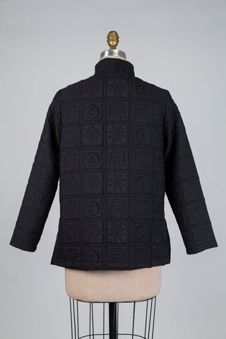 Veste à jacquard ton sur ton (S)