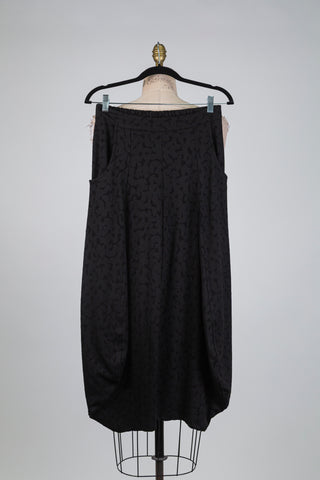 Pantalon ballon à jacquard noir (S)