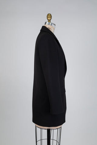 Blazer long noir oversized (XS)