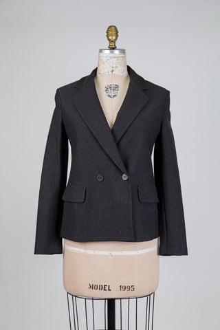 Double-breasted grey blazer (XXS)