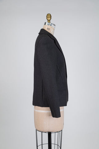 Double-breasted grey blazer (S)