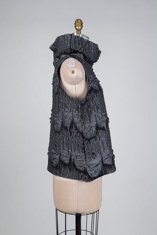 Débardeur col cheminée gris stratifié (S)