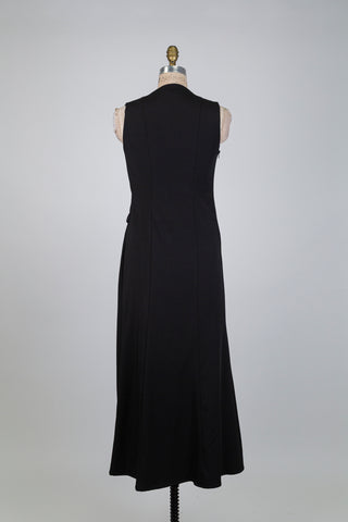 Robe cache-coeur à drapé tombant (XS)