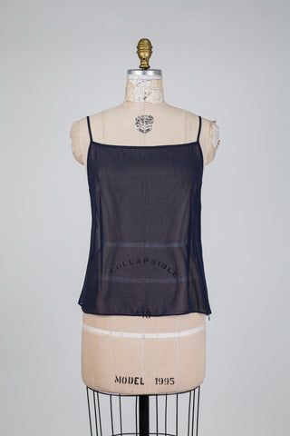 Camisole diaphane marine (4/6)