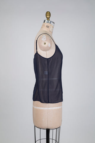 Camisole diaphane marine (4/6)
