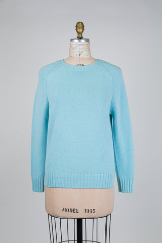 Chandail en cachemire bleu doux (6)