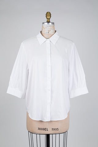 Chemisier blanc à manches 3/4 (14+16)