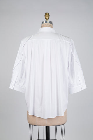 Chemisier blanc à manches 3/4 (14+16)