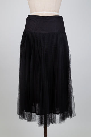Jupe noire en tulle plissé (8)