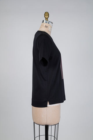 T-shirt noir talons & pommes (4+6)