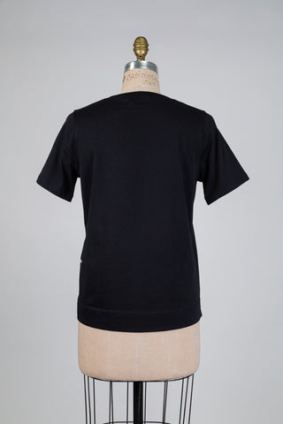 T-shirt noir talons & pommes (4+6)