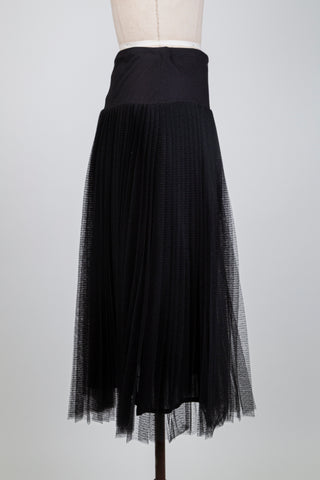 Black pleated tulle skirt (8)