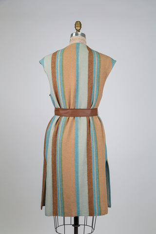 Veste à rayures accents faux cuir (6+8)