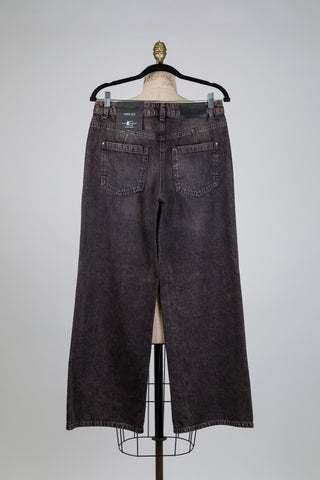 Jeans noir vieilli rose fumé (6-8-12-14)