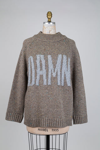 DAMN knit sweater with garland accent (6)