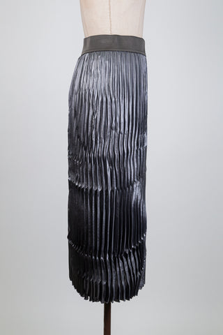 Jupe plissée argentée façon Gatsby (8+12)
