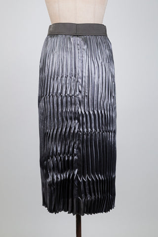 Jupe plissée argentée façon Gatsby (8+12)
