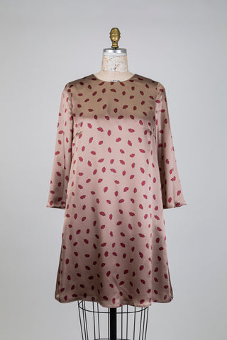 Robe trapèze en soie bisous (4 à 12 + 16)