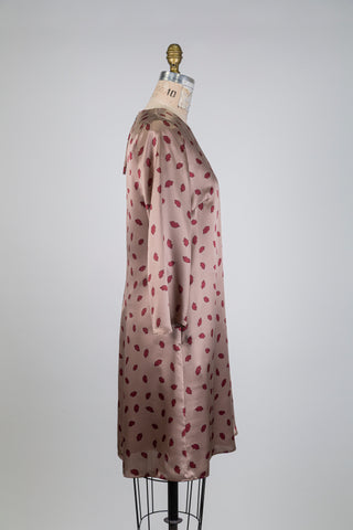 Robe trapèze en soie bisous (4 à 12 + 16)