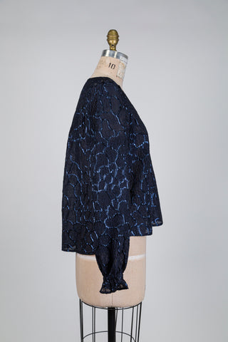 Blouse en lurex bleu céleste (6)