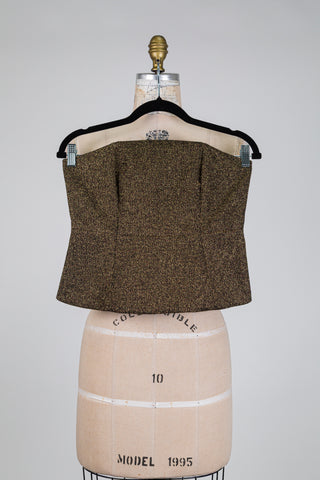 Bustier doré glamour façon corset (6)