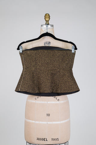 Bustier doré glamour façon corset (6)