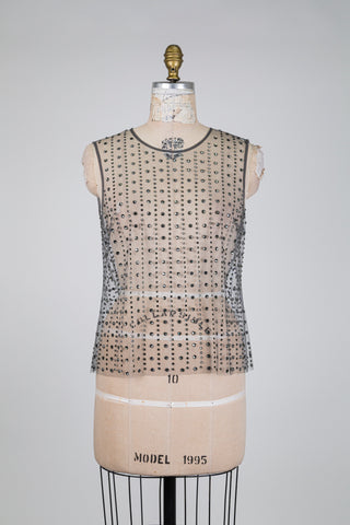 Débardeur diaphane de luxe (8+12)