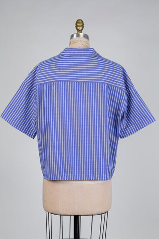 Blue double-striped blouse (12)
