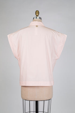 Chemisier rose pêche à broderie anglaise (10)
