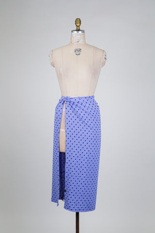 Foulard carré lavande cœur en jacquard (TU)