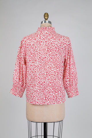 Red and cream floral blouse (10)