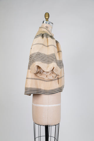 Veste à manches bouffantes beige sable (XS+S)