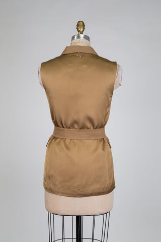 Blazer bronze sans manches  (2+6)